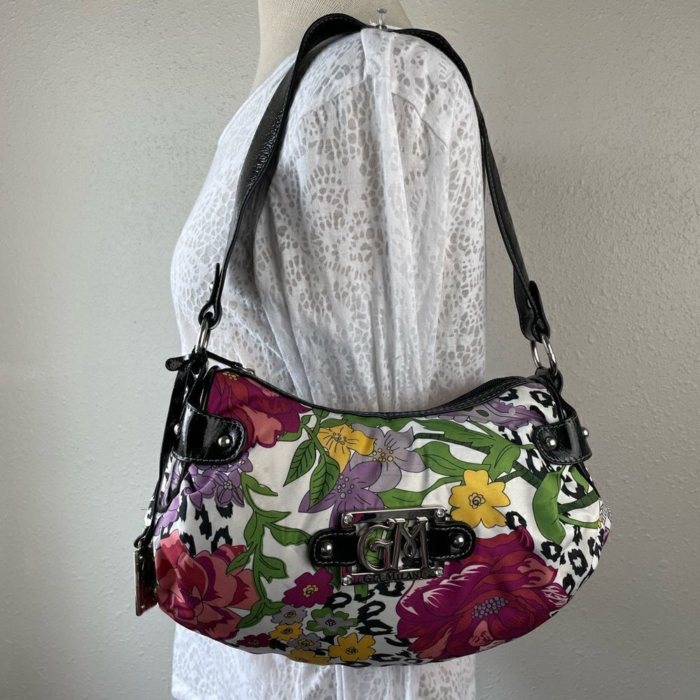Gia Milani Floral Shoulder Bag EUC